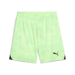 Spodenki bramkarskie Puma. Zielone szorty męskie Puma, bez wzorów, z materiału, eleganckie. Za 193.00 zł.
