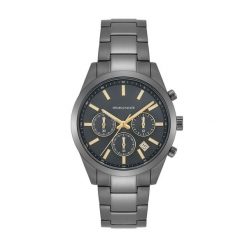 Spears & Walker Zegarek na reke ze stali nierdzewnej w kolorze antracytowym Zegarki 1 ct Męskie. Szare, analogowe zegarki męskie Spears & Walker, z mosiądzu. Za 659.99 zł.