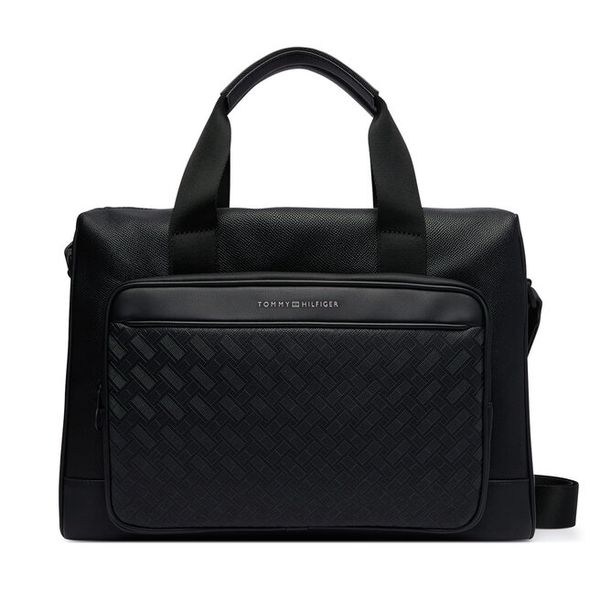Torba na laptopa Tommy Hilfiger. Czarne torby na laptopa damskie Tommy Hilfiger, bez wzorów. Za 749.99 zł.