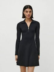 LeGer Sukienka "Marou" w kolorze czarnym rozmiar: 34. Czarne sukienki damskie LeGer, bez wzorów, ze splotem, bez kołnierzyka, bez ramiączek, mini. Za 130.99 zł.