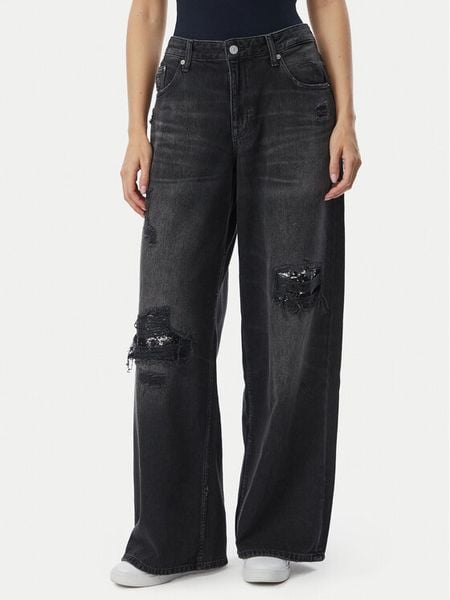 Tommy Jeans Jeansy DW0DW23842 Czarny Loose Fit. Czarne jeansy damskie Tommy Jeans. Za 649.99 zł.