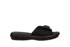 Klapki Azaleia Lucia Soft Comfy Tam Black 198033, Czarny, Materiał - 41-42. Czarne klapki damskie Azaleia, bez wzorów, z materiału, bez obcasa. W wyprzedaży za 89.10 zł.