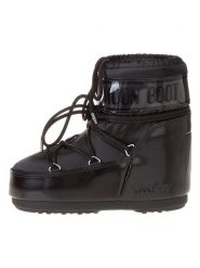 Moon Boot Botki zimowe "Icon Low Glance" w kolorze czarnym rozmiar: 42-44. Czarne botki damskie Moon Boot, na zimę, z materiału, bez obcasa, bez zapięcia. Za 567.00 zł.
