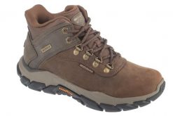 Buty zimowe męskie, Santoro - Relic. Brązowe buty trekkingowe męskie Skechers, na zimę, z materiału, bez zapięcia, trekkingowe. Za 549.99 zł.