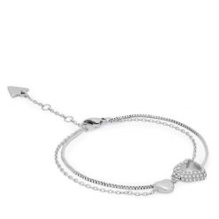Bransoletka Guess. Szare bransoletki damskie Guess, srebrne. Za 279.99 zł.