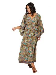 Ipanima Sukienka w kolorze khaki ze wzorem rozmiar: 34-40. Brązowe sukienki damskie Ipanima, bez wzorów, bez kołnierzyka, bez ramiączek, maxi. Za 86.99 zł.