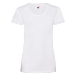 T-shirt damski Fruit Of The Loom Valueweight biały. Białe t-shirty damskie Fruit of the Loom, s, bez wzorów, z bawełny, bez kołnierzyka. Za 125.99 zł.