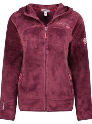 Geographical Norway Kurtka polarowa "Upalood" w kolorze bordowym rozmiar: L. Czerwone kurtki damskie Geographical Norway, l, bez wzorów, z polaru, bez kaptura. Za 117.45 zł.