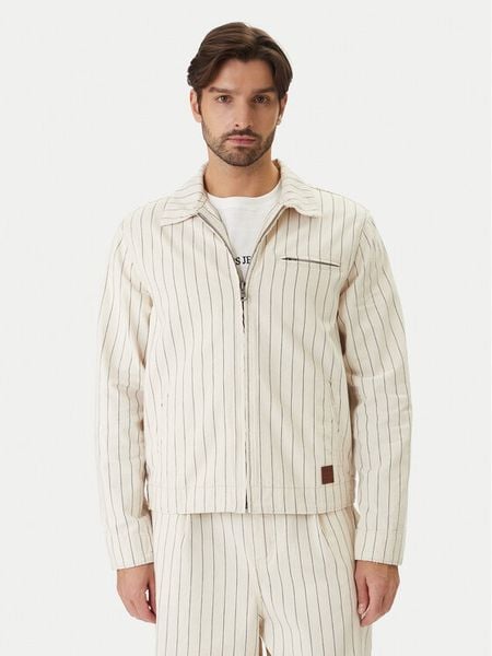 Guess Jeans Kurtka jeansowa M6GN70 D7961 Beżowy Regular Fit. Brązowe kurtki męskie Guess Jeans, m, z aplikacjami, z bawełny, bez kaptura. Za 599.99 zł.