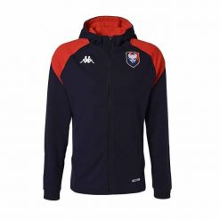 Bluza dresowa z kapturem SM Caen Arufeod 2023/24. Czerwone bluzy z kapturem męskie Kappa, z dresówki. Za 377.00 zł.
