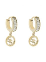 Guess Kolczyki Huggie Me JUBE03 147JW Żółte złocenie. Żółte kolczyki damskie Guess. Za 129.99 zł.
