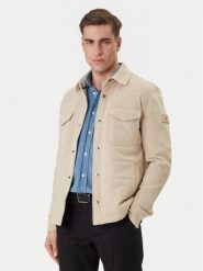 Tommy Hilfiger Kurtka przejściowa Mix Media MW0MW42486 Beżowy Regular Fit. Brązowe kurtki męskie Tommy Hilfiger, l, bez wzorów, z bawełny, bez kaptura. Za 1,099.00 zł.