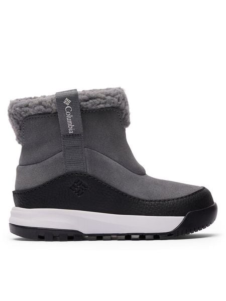 Columbia Śniegowce Snowtrot Ease™ 2165912 Szary. Szare buty zimowe chłopięce Columbia, ze skóry, bez zapięcia. Za 299.99 zł.