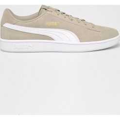 Puma - Buty Smash v2. Brązowe buty sportowe na co dzień męskie Puma, z materiału, bez zapięcia. W wyprzedaży za 179.90 zł.