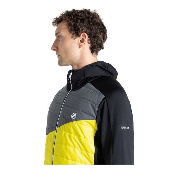 Kurtka Hybrydowa Męska Touring Contrast Panel. Żółte kurtki męskie Dare 2b, m, bez wzorów, z materiału, z kapturem. Za 550.99 zł.
