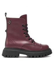 Geox Kozaki J Maquinnens Girl J46M6B 000CN C7357 M Bordowy. Czerwone kozaki dziewczęce Geox, bez wzorów, ze skóry, bez obcasa. Za 399.99 zł.