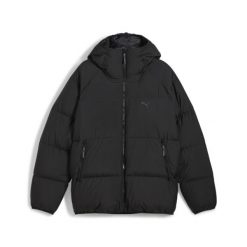 Męska kurtka puchowa PUMA Black. Czarne kurtki męskie Puma, m, bez wzorów, z dzianiny, sportowe, z kapturem. Za 600.99 zł.