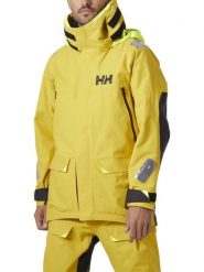 Kurtka Żeglarska Męska Helly Hansen Skagen Offshore. Żółte kurtki męskie Helly Hansen, m, bez wzorów, z materiału, bez kaptura. Za 1,999.00 zł.