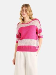 LIEBLINGSSTÜCK Sweter w kolorze różowo-białym rozmiar: 38. Białe swetry klasyczne damskie LIEBLINGSSTÜCK, bez kołnierzyka. Za 274.95 zł.