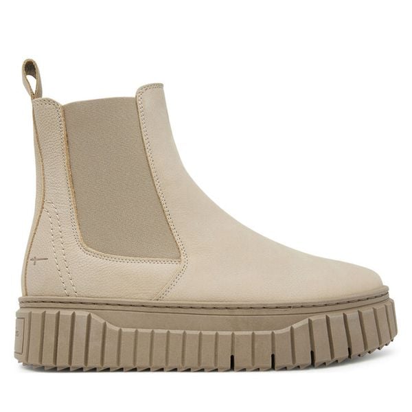 Sztyblety Tamaris. Brązowe botki damskie Tamaris, bez obcasa, na koturnie, bez zapięcia. Za 359.99 zł.