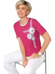 WITT WEIDEN Koszulka w kolorze różowym rozmiar: 42. Różowe t-shirty damskie WITT WEIDEN, bez wzorów, z bawełny, bez kołnierzyka. Za 34.45 zł.