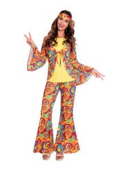 Amscan 3-częściowy kostium "Hippy Woman" ze wzorem rozmiar: XL. Stroje jednoczęściowe damskie AMSCAN, xl, z aplikacjami. Za 140.25 zł.