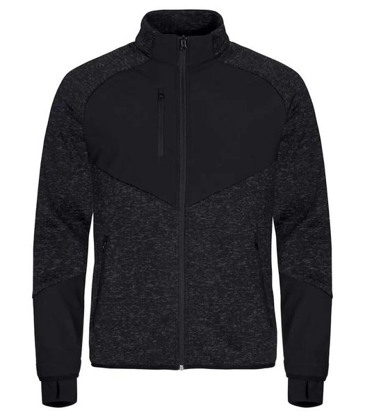 Clique Haines Polar z wstawkami softshell – Czarny. Czarne kurtki softshell damskie CLIQUE, xl, bez wzorów, z dzianiny, bez kaptura. Za 284.91 zł.