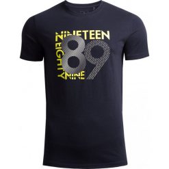 T-shirt męski TSM627 - ciemny granat - Outhorn. T-shirty męskie Outhorn, m, bez wzorów, bez kołnierzyka. W wyprzedaży za 19.99 zł.