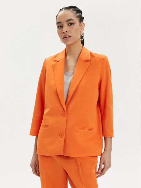 Tamaris Apparel Marynarka Craon TAW0511 Pomarańczowy Relaxed Fit. Brązowe marynarki i żakiety damskie Tamaris Apparel, bez wzorów, z bawełny. Za 359.99 zł.