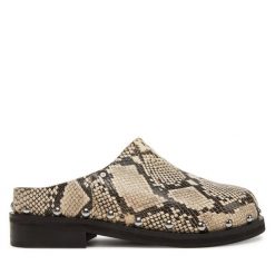 Klapki Bronx. Brązowe klapki damskie Bronx, bez wzorów, bez obcasa. Za 409.99 zł.