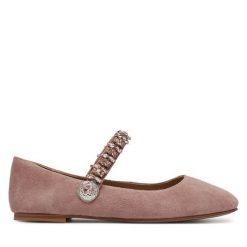 Baleriny Alma En Pena. Czerwone baleriny damskie Alma En Pena, bez wzorów, bez obcasa. Za 399.99 zł.