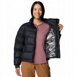 Kurtka Damska Pike Lake II Cropped Jacket. Czarne kurtki damskie Columbia, m, bez wzorów, z jersey, bez kaptura. Za 743.99 zł.