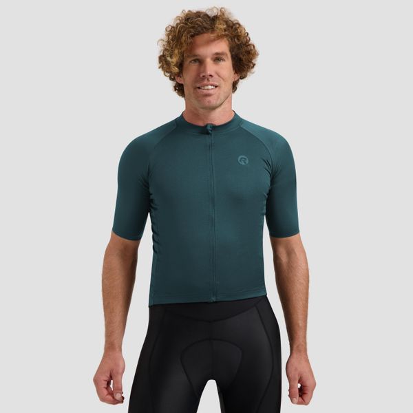 Koszulka rowerowa męska Rogelli Essential II. Czarne t-shirty sportowe męskie Rogelli, m, z elastanu, bez ramiączek, rowerowe. Za 227.00 zł.