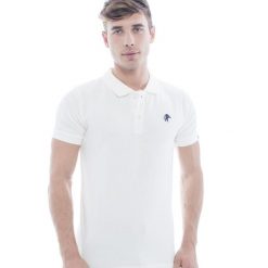 Leone 1947 Apparel Męska koszulka polo z krótkim rękawem. Białe koszulki polo męskie LEONE 1947 APPAREL, m, bez wzorów, z bawełny, bez ramiączek. Za 63.11 zł.