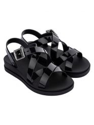 Zaxy Sandały "Plena" w kolorze czarnym na koturnie rozmiar: 39. Czarne sandały damskie Zaxy, bez wzorów, bez obcasa, na koturnie. Za 73.99 zł.