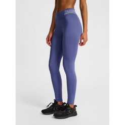 Legginsy damskie Hummel Te Fundamental. Niebieskie legginsy damskie HUMMEL, bez wzorów. Za 229.00 zł.