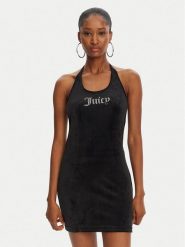 Juicy Couture Sukienka koktajlowa JCWED125326 Czarny Slim Fit. Czarne sukienki damskie Juicy Couture, xxs, bez wzorów, z syntetyku, wizytowe, bez kołnierzyka, bez ramiączek. Za 219.99 zł.