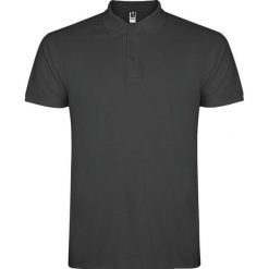 Koszulka Polo Męska Z Krótkim Rękawem Star. Czarne koszulki polo męskie ROLY, l, bez wzorów, z bawełny, bez ramiączek. Za 50.99 zł.