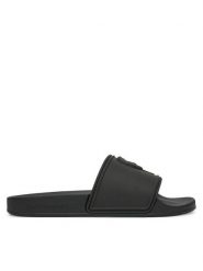 KARL LAGERFELD Klapki Kondo 2.0 KL80919M Czarny. Czarne klapki damskie Karl Lagerfeld, bez wzorów, z tworzywa sztucznego, bez obcasa. Za 359.99 zł.