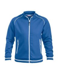 Clique Craig kurtka unisex z dzianiny strukturalnej, szczotkowane wnętrze. Niebieskie kurtki męskie CLIQUE, s, bez wzorów, z bawełny, bez kaptura. Za 293.24 zł.