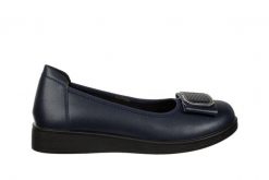 Baleriny Loretta Vitale W9918B Navy 514269, Granatowy, Skóra naturalna - 36. Niebieskie baleriny damskie Loretta Vitale, bez wzorów, ze skóry, bez obcasa. W wyprzedaży za 224.99 zł.