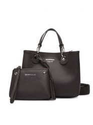 Emporio Armani Torebka EW000361 AF12036 M6458 Brązowy. Brązowe torebki klasyczne damskie Emporio Armani, bez wzorów, ze skóry, bez dodatków. Za 1,249.00 zł.