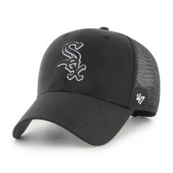 Czapka z daszkiem do baseballu '47 Mlb Chicago White Sox czarna. Czarne czapki męskie 47 Brand, bez wzorów. Za 129.00 zł.