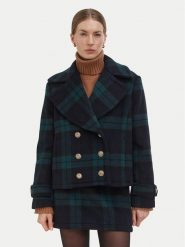 Liu Jo Płaszcz wełniany WF6352 T719A Granatowy Relaxed Fit. Niebieskie płaszcze damskie Liu Jo, na zimę, bez wzorów, z syntetyku. Za 1,289.00 zł.