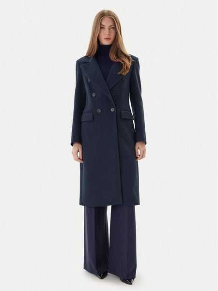 Maryley Płaszcz przejściowy 25IB807/01BL Granatowy Regular Fit. Niebieskie płaszcze damskie Maryley, xl, bez wzorów, z syntetyku. Za 839.99 zł.
