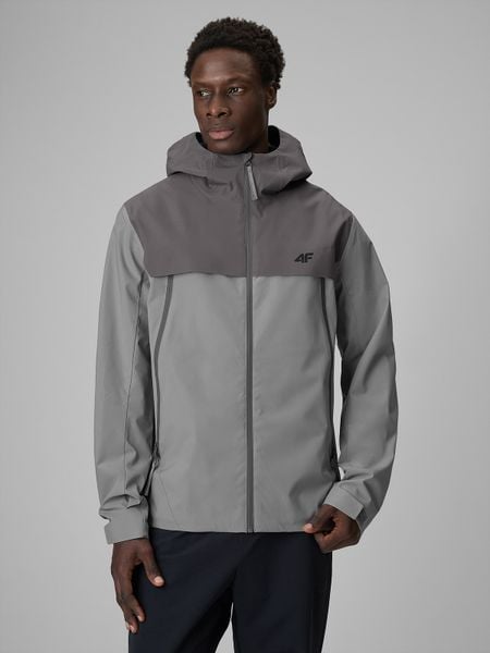 4F Kurtka przejściowa membrana 5000 męska - szara S. Szare kurtki męskie 4f, l, bez wzorów, z materiału, biznesowe, bez kaptura. Za 399.99 zł.