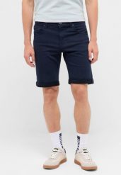 Męskie Szorty Mustang Style Chicago Shorts Z Dark Sapphire 1017457 4136. Niebieskie szorty męskie Mustang, z jeansu, bez kołnierzyka. Za 139.99 zł.