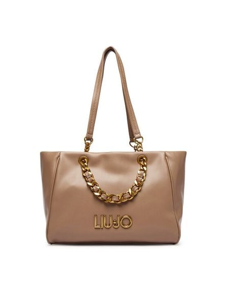 Liu Jo Torebka AA6117 E0958 Beżowy. Brązowe torebki klasyczne damskie Liu Jo, bez wzorów, ze skóry, bez dodatków. Za 639.99 zł.