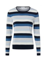 Brookshire Sweter z dzianiny Kobiety Bawełna niebieski, XXL. Niebieskie swetry klasyczne damskie brookshire, xxl, z bawełny, bez kołnierzyka. Za 89.95 zł.
