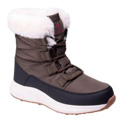 Buty Śniegowe Damskie Berra Waterproof Mid Cut. Brązowe trapery damskie IGUANA, bez obcasa. Za 406.99 zł.